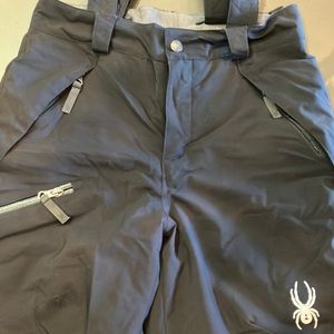 Spyder. Boys size 12 high performance ski pant with suspenders. Fair condition